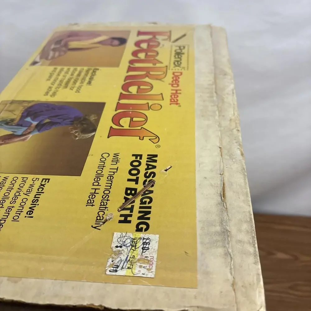 Vintage Pollenex Deep Heat FootRelief Massaging Footbath Mod: F151H NEW Old Stck - Picture 6 of 8